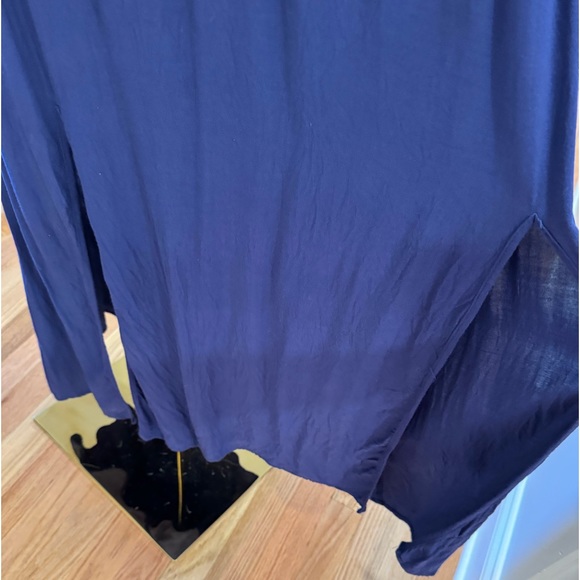 Cotton Emporium Navy Smocked off Shoulder Maxi Dress - Picture 3 of 11